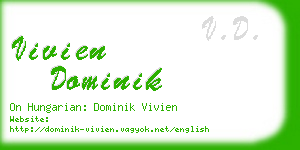 vivien dominik business card